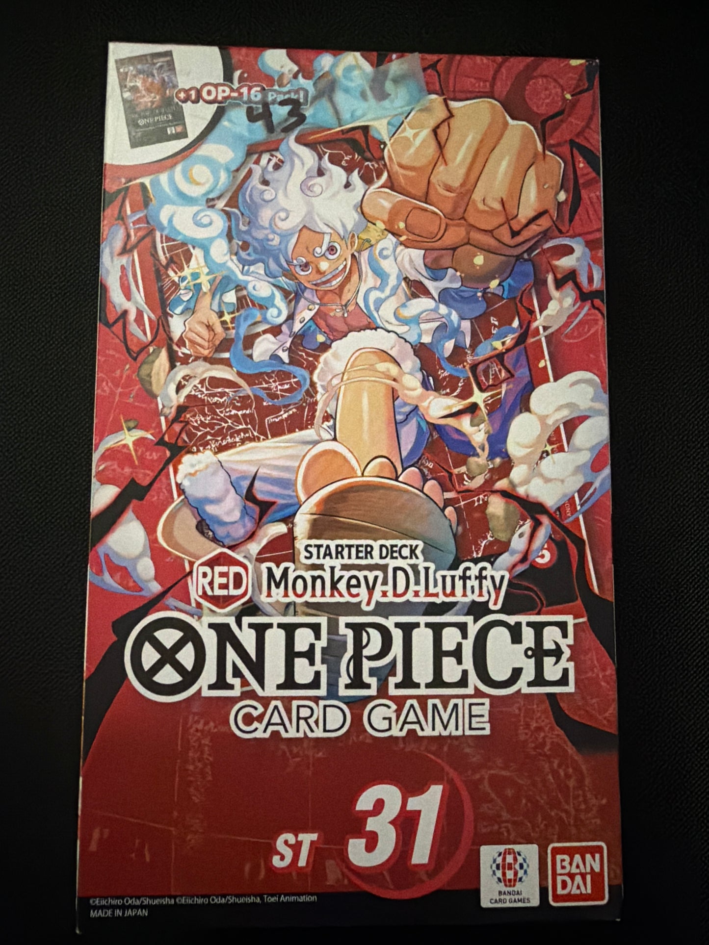 Starter Deck 31: RED Monkey.D.Luffy - Starter Deck 31: RED Monkey.D.Luffy (ST-31)